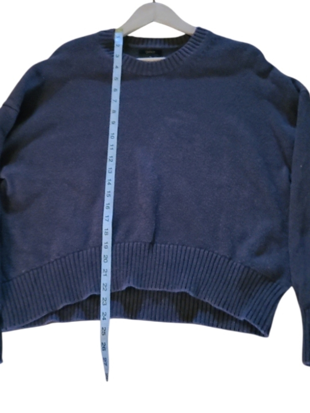 Quince Boyfriend Crew 100%Organic Cotton Sweater Heather Brown - Picture 15 of 16